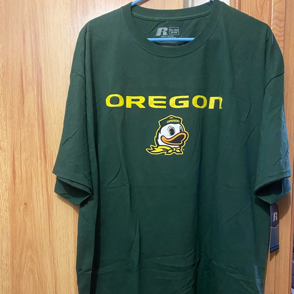 Men’s 2XL Oregon Ducks T-shirt, brand-Russell